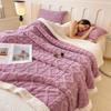 Шерпа Утяжеленное Одеяло Мягкое Теплое и Утолщенное Успокаивающее Одеяло для Дивана Автомобильное Одеяло Офисный Шарф для Обед Под Одеяло с Кондиционером Подарок