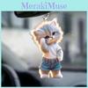 Cat Acrylic Playful Car Hanging Charm Perfect For Home Decoration And Use Backpack