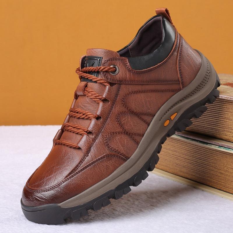 Large Size Men's Shoes New Hiking Shoes Casual Sports Shoes Fashion Lace-up Trend Men's Shoes