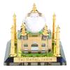 Muslim Crystal Gilded Taj Mahal Miniature Model Mosque Indian Building Gift Desktop Decoration