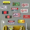 Metal Tin Sign Plaque Car License Plate Warning Poster No Smoking Shot Home Restaurant Bar Cafe Wall Stickers Decor 15*30cm