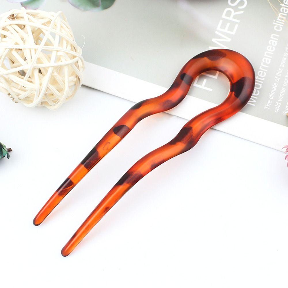 Ацетатная вилка для волос геометрический дизайн палочки для волос элегантная шпилька для женщин девочек