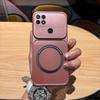 Магнитный чехол из ТПУ с металлическим покрытием для OPPO A15s, A15, противоударный, матовый, мягкая крышка