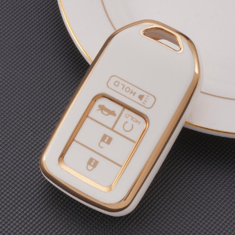 Чехол для ключей из ТПУ с 45 кнопками, чехол-брелок, держатель для Honda Civic Accord Cr-v Pilot Crv 2015 2016 2017 2018 2019 2020 2021, аксессуары