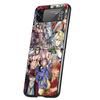 Record of Ragnarok Anime Case Phone Cover for Samsung Galaxy Z Flip 6 5 4 3 5G ZFlip6 ZFlip5 ZFlip4 ZFlip3 Black Hard Trend Fund