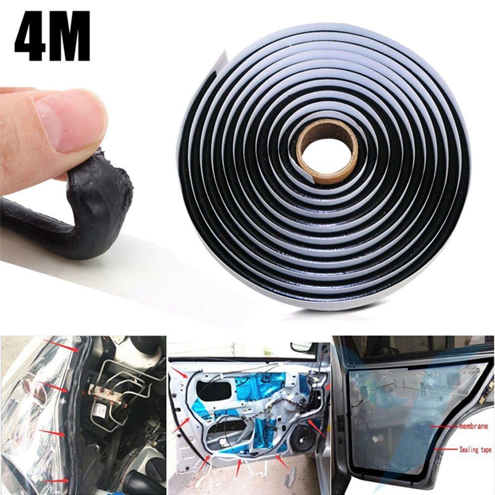 4M Practical Black Retrofit LED Headlight Glue Butyl Rubber Car Reseal Strip Sealant Glue