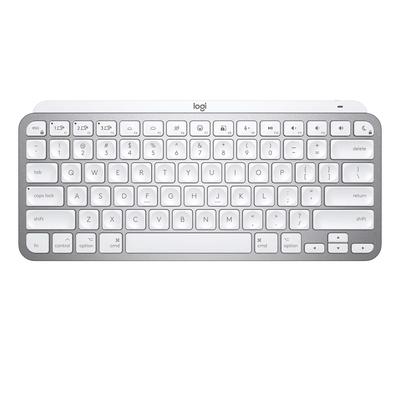 Logitech MX KEYS mini для Mac KX700MPG Минималистская беспроводная клавиатура с подсветкой, раскладка США, бледно-серая, перезаряжаемая, маленькая, тонкая, Bluetooth Logi Bolt