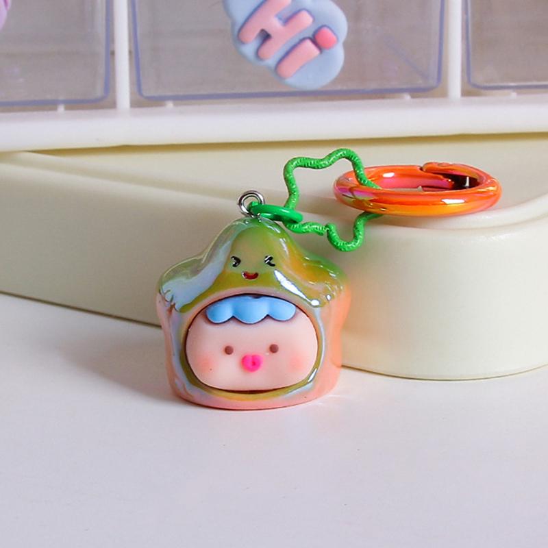 Kawaii милый брелок мультфильм стереоскопический смола океан кукла брелок кулон рюкзак украшения аксессуары подарки