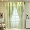 Curtains Double Lace Full Blackout Curtains Nordic Princess Style Living Room Bedroom Balcony Curtain Rod Bay Window