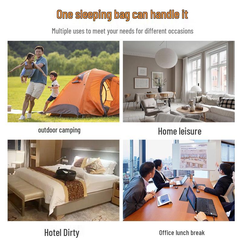 Сверхлегкий спальный мешок-мумия с утиным пухом: Теплый, Утолщенный, для Взрослого Кемпинга на Открытом Воздухе