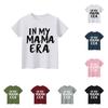 Children's Short Sleeve Tops Casual Print T Shirt Round Neck Pullover Blouse