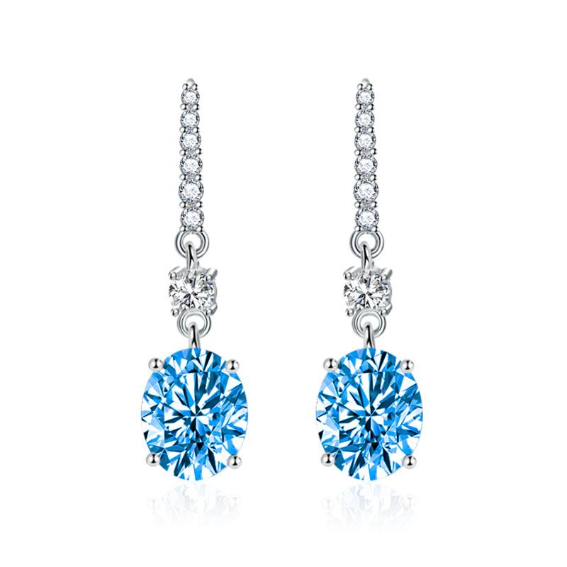 Sace Gems Классические серьги из медного сплава с цирконом, женские ювелирные изделия, свадебный подарок для вечеринки