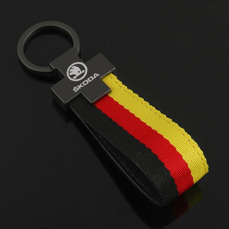 YSAG7 Keychain Universal Accessories for Skoda Karoq Octavia Superb Scala Fabia Kodiaq Yeti Rapid Roomster Keyring Gift Key Chain Ring