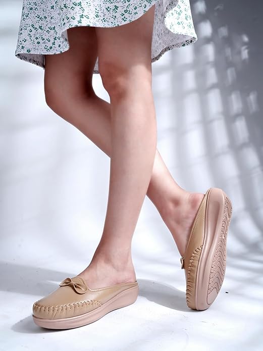 Shoetopia Женские Стильные Удобные Лоферы Легкая Амортизирующая Подошва | Повседневные и Вечерние Сандалии для Женщин Платформа