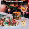 10 Pcs Bucket Candy Box Popcorn Well Metal Cube Gifts Sweets Storage Buckets Snack Mini
