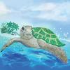 Diamond Painting Card Kit 18x18cm Turtle