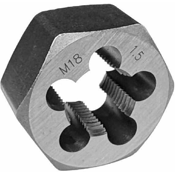 М12 x 1.5 Шестигранная плашка Плашка для нарезания резьбы Плашка для резьбы Углеродистая сталь Для правой руки