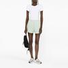 Moncler SS23 Logo Print Elastic Waist Straight Leg Shorts Women shorts Green I10938H00019899TR80B