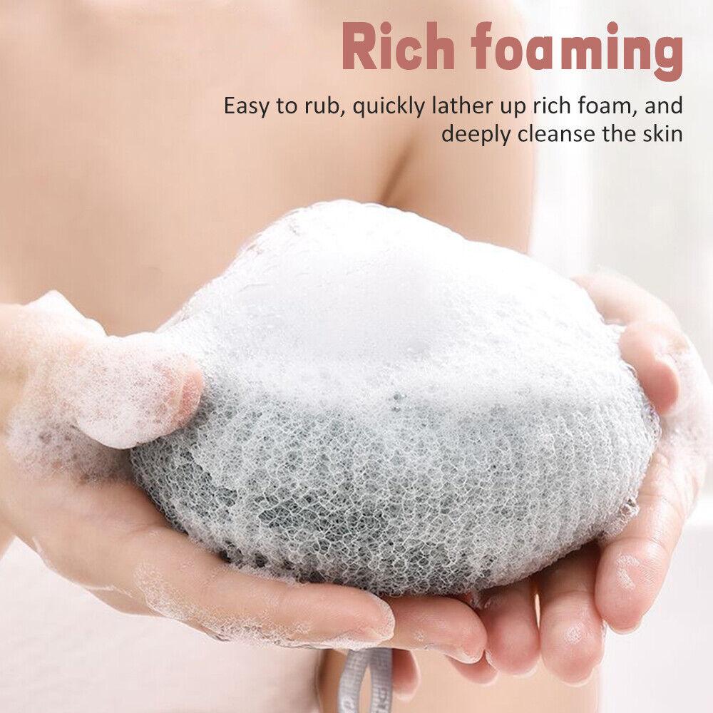 2 в 1 Шарик для ванны с подсолнечником Супермягкое отшелушивающее полотенце для душа с присоской