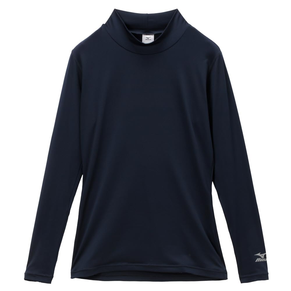 Тренировочная одежда Мягкая компрессия Высокий воротник Большой размер L Футболка, Влагоотводящая, Быстросохнущая, K2JACM51, Темно-синий,