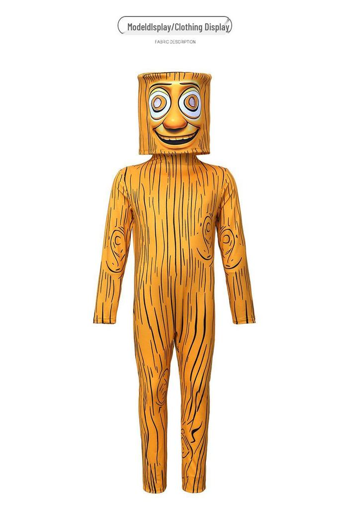 Shan Hai Jing Wooden Stick Man Halloween Cosplay Costume