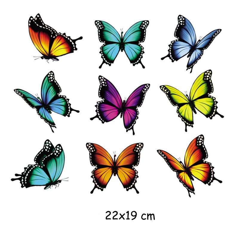 Для одежды футболка термотрансферная печать наклейка переносная пирография 2 шт. серия Bird Iris