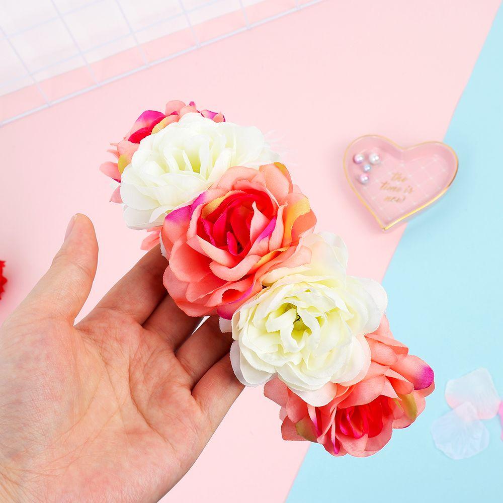 Богемные головные уборы Принцесса Невеста Обруч для головы Женский Цветочный ободок для волос Пляжный головной убор Свадебная вечеринка