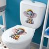 Мультяшный Медведь Слон Туалет Ванная Комната Ванная Комната Украшение Наклейки