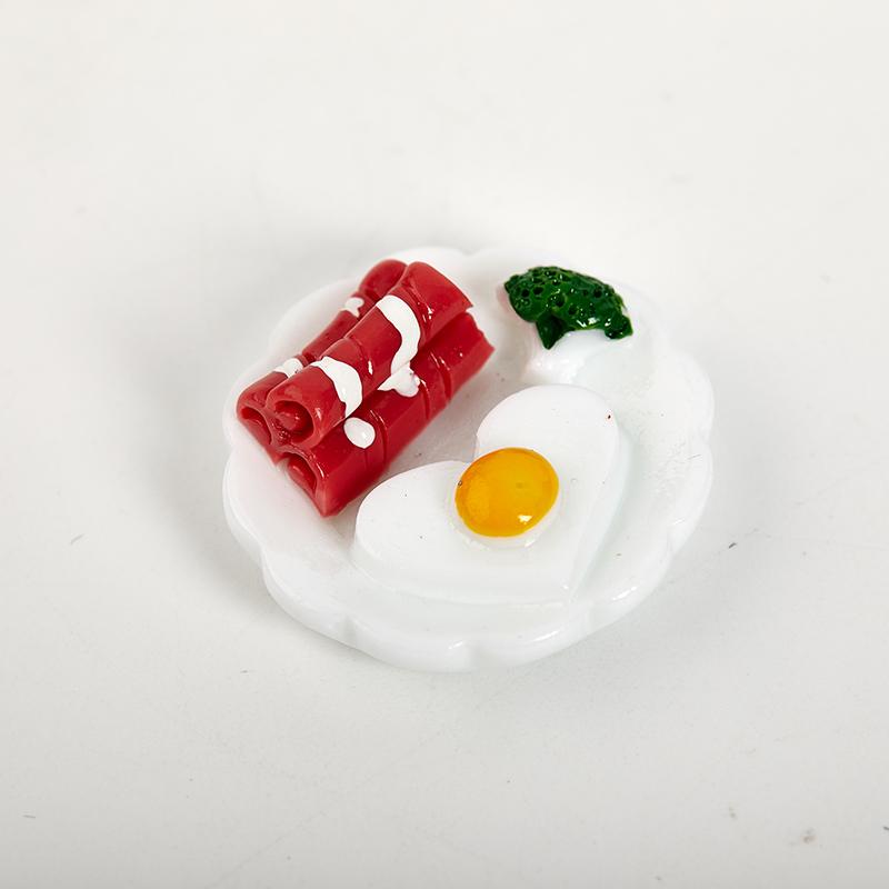 5 шт. 1/12 кукольный домик, миниатюрная тарелка для завтрака, яйцо, хлеб, мини-модель еды, украшения