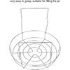 Stainless Steel Canning Rack, Foldable Anti Scalding Canning Rack for Water Bath Canner Saving Time Water Bath Canner Holder for Pressure Canner