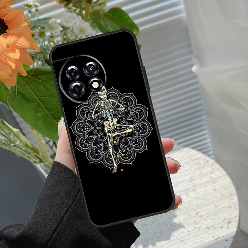 Чехол для йоги со скелетом для OnePlus 15 15R 13 13T 13R 12 12R 11 10 10R 10T 8T Nord 5 CE 4 2 3 Lite N20 N30