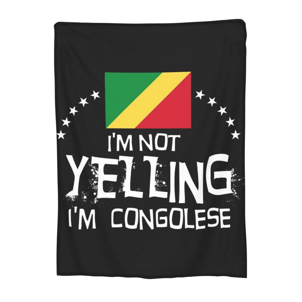 Republic Of The Congo Flag Blankets Flannel Sofa Throw Blanket Multifunction for Couch Bedding Travel Throws Bedspread Quilt