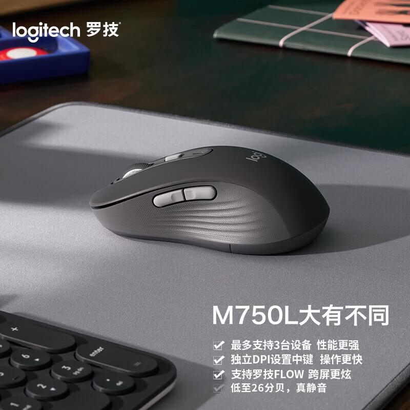 Беспроводная бесшумная мышь Logitech M750L