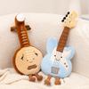 Musical Instrument Series Plush Toy Stuffed Soft Doll Cute Piano Saxophone Bass Guitar Chinese Zither Pipa Pillow Creative Gift