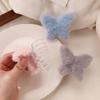Cute Autumn Winter Plush Butterfly Shark Clip Versatile Large Barrette For Women Girls Sweet Hair Accessories Gifts