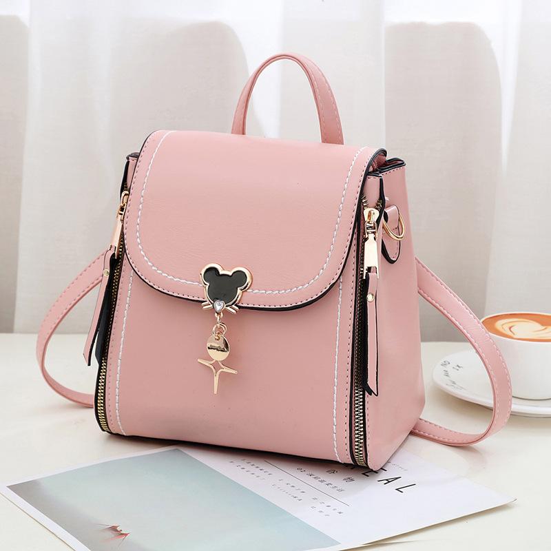 Internet Celebrity Small Square Bag Double Shoulder Women's Backpack Popular Bag 2025 New Trendy Versatile Shoulder Messenger Bag Women's Bag