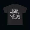 Unisex Short Sleeve Crew Neck Cotton T Shirt Skunk Grindcore