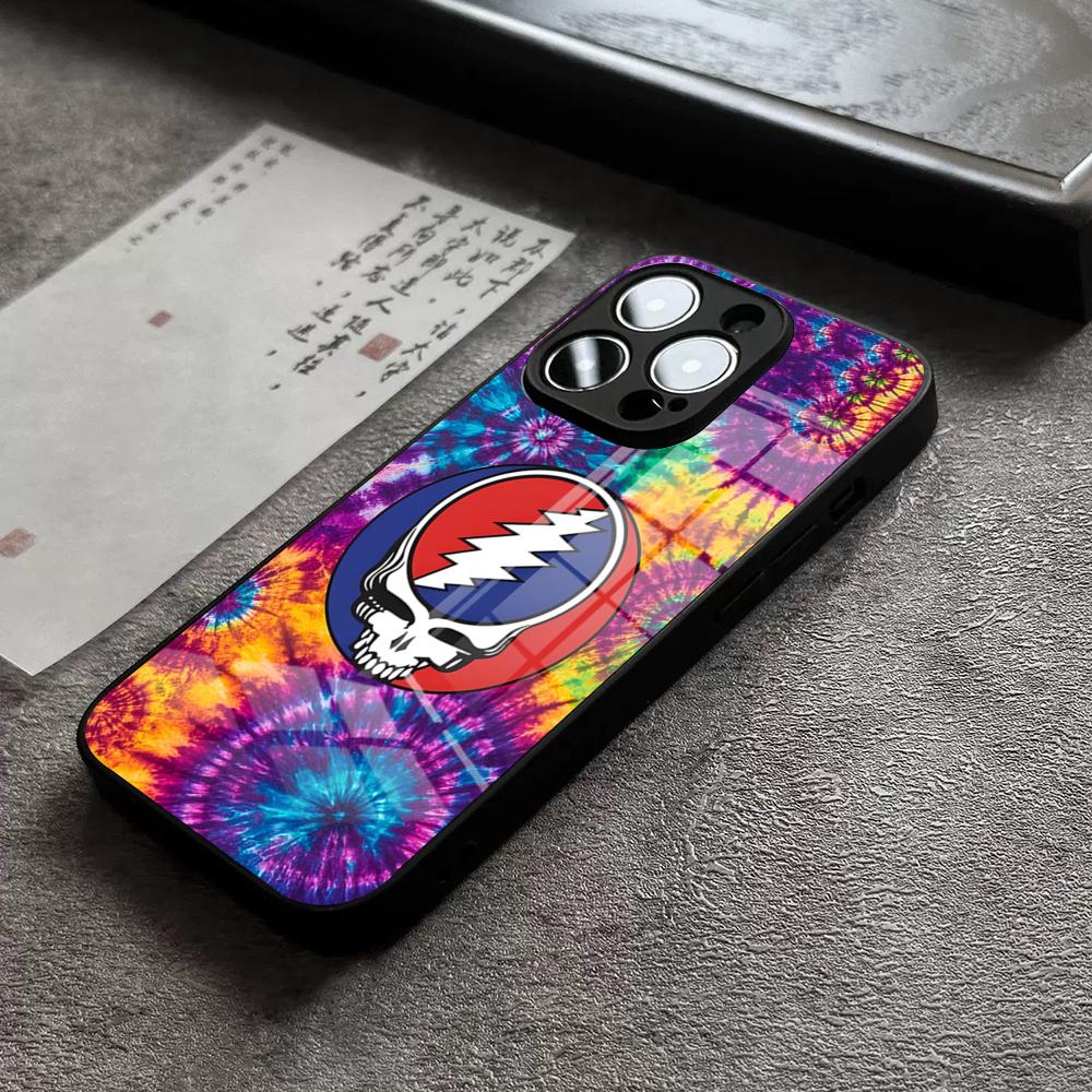 Горячая рок-группа G-Grateful D-Dead Чехол для телефона For IPhone 16 Pro Max 14 17 Air 12 15 11 13 Mini X XR XS Max SE Стеклянная крышка