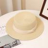 Большая женская летняя соломенная шляпа в британском стиле ретро, ​​пляжная шляпа, защита от солнца, дышащая, с широкими полями, мягкая джазовая шляпа от солнца для пеших прогулок, путешествий, прогулок