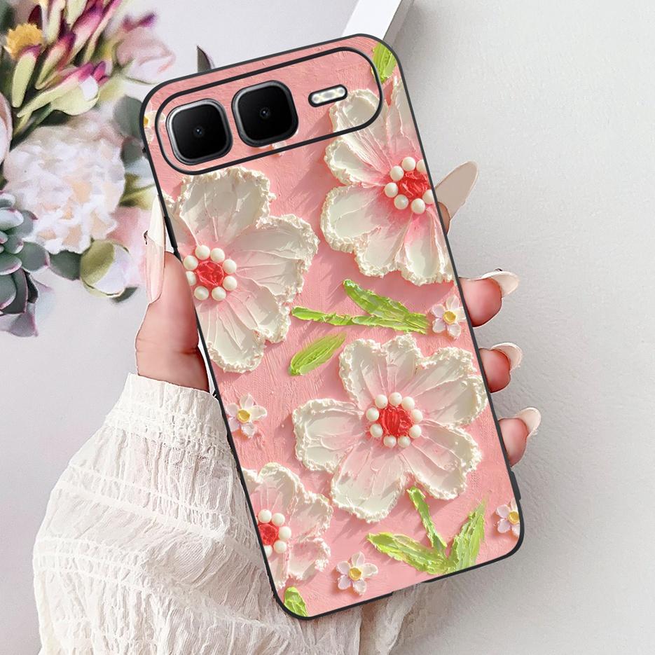 For Infinix Smart 10 Plus Case X6725B Stylish Butterfly Painted Cover Soft Silicone Case For Infinix Smart 10 Smart10 X6725 Bags