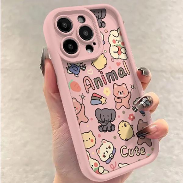 Чехол-лестница на весь экран для мелких животных - Подходит для Apple 17 Pro Max, 16, Graffiti 15, Милый 14/13 Pro