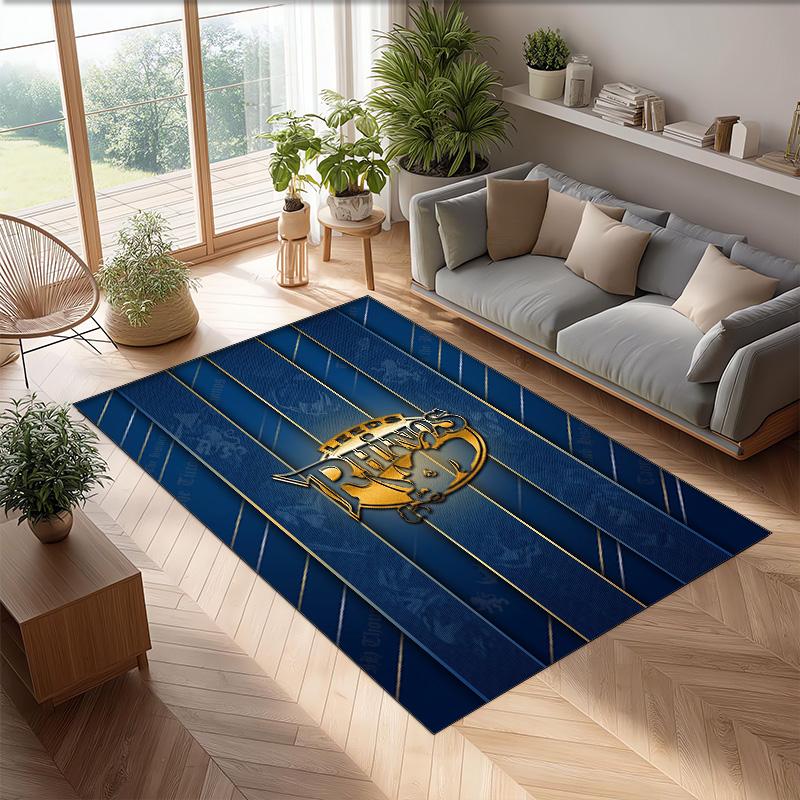Leeds Rhinos Crystal Velvet Carpet Soft Anti?Slip Floor Mat Comfortable Home Living Room Bedroom Decor Rug
