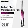 TANKE Хардтейл вилка для горного велосипеда Suspension carbon fiber 26/27.5/29 дюймов Универсальная вилка для горного велосипеда Прямой конус 28.6мм Boost T800