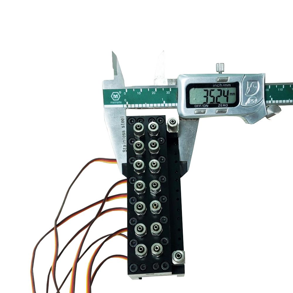 5 МПа 7-канальный гидравлический масляный клапан с сервоприводом для радиоуправляемого экскаватора-бульдозера масштаба 1/12, для самостоятельной сборки