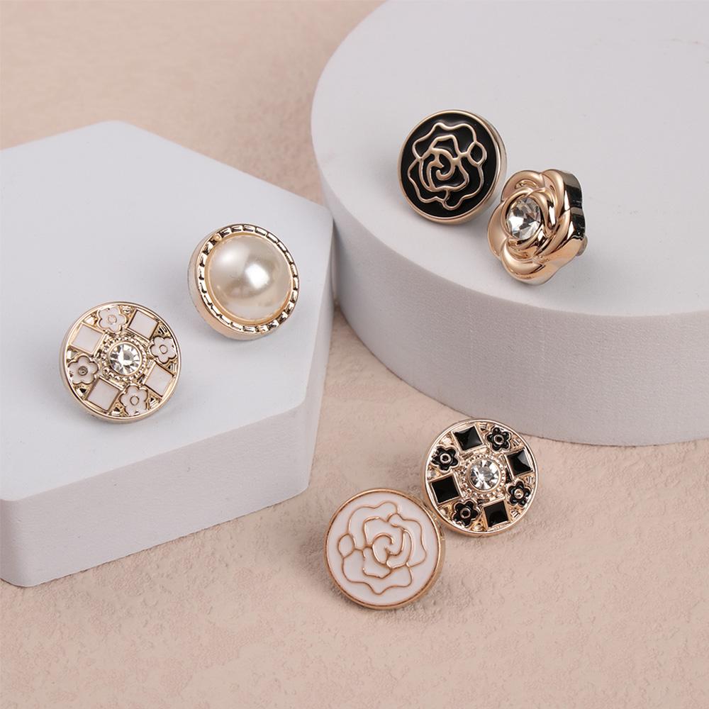 6PCS Fashion DIY Anti-exhaust Coat Button Seamless buttons Detachable Adjustable