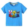 Мультяшная футболка Sprunki Детская футболка Incredibo Блузка с коротким рукавом для девочки-малышки Летняя одежда для мальчика Детская одежда