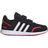 adidas Neo Vs Switch Дышащие Низкие Детские Скейтбордические Кроссовки Черный Красный Белый Дети Возраст 3 7 Лет FW3984