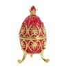 Vintage Russian Faberge Pelican Egg Organizer With Alloy Construction For Home Decor