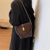 Sleek Women's Frosted Bucket Bag: Autumn/Winter, Large Capacity, Single Shoulder, Crossbody, Chic Handbag, Underarm Small Bag.