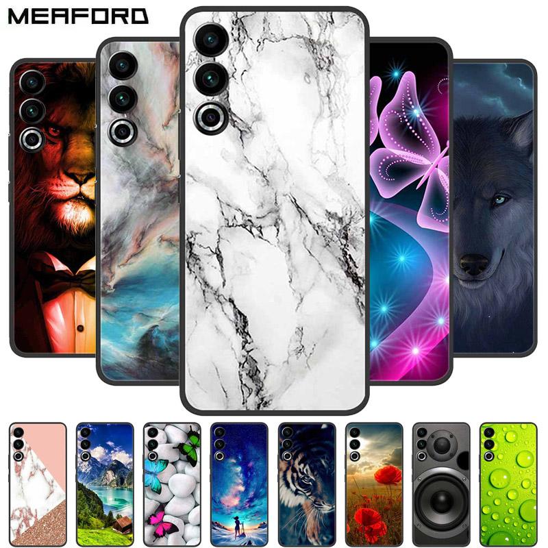 Для Meizu 20 Чехол 6.55" Capa Силиконовый Расписной Мягкий Черный Чехол для Meizu 20 2023 Чехлы Para Meizu20 Coque TPU Защитные Накладки